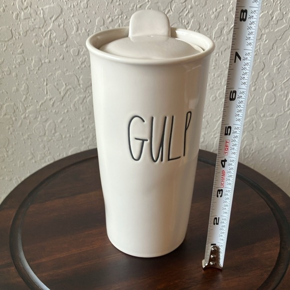 Rae Dunn: “Gulp” Ceramic Tumbler/Travel Mug - Picture 15 of 16